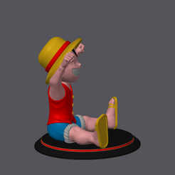 LUFFY.png Archivo STL MONKEY D LUFFY CUTE・Objeto imprimible en 3D para descargar