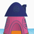 spood-house.png Gnome Mushroom House Miniature for Jumping Spider