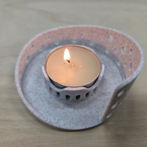 [Title] Hurricane Tealight Candle Holder (Support-Free / Romantic Ambient Light)