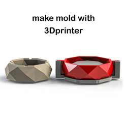 make mold with 3Dprinter mold1(make with 3dprint)