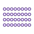 cuatro en raya tridimensional_Patrón lineal 01.stl 4 in a row three-dimensional - Connect four 3D