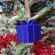 cadeau-bleu-sapin.png Christmas ball “Gift"