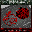 teacher-ornaments.png Teacher Gifts / Apple ornament / Best teacher ever / Teacher Magnet / School gift / Christmas ornament for teacher