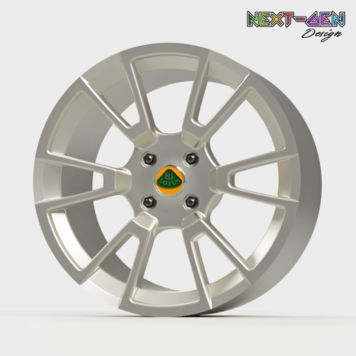 1.png Next-Gen Felge - Lotus Elise OEM - Echte Felgen für Scale-Modellautos (STL-Dateien)