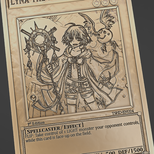lyna the light charmer - yu-gi-oh! STL File for 3D printingCults
