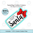 Etsy-Listing-Template-STL.png Santa Tag Cookie Cutters | With personalized Text Box | STL File