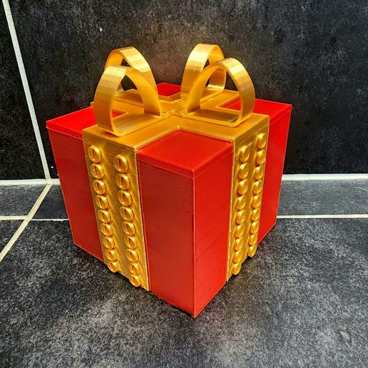 Caja Broma Impresa En 3D – Regalo Sorpresa Con Tornillo Desbloqueable Para Navidad Y Bromas Divertidas