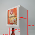 Abmessungen.png Stackable Tea Bag Dispenser STL File for 3D Printing – Modular Tea Bag Box for 25-30 Bags