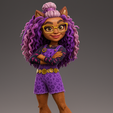 Clawdeen-Wolf.png Monster High - Netflix 4 Pack（Draculaura、Frankie、Clawdeen 和 Cleo）