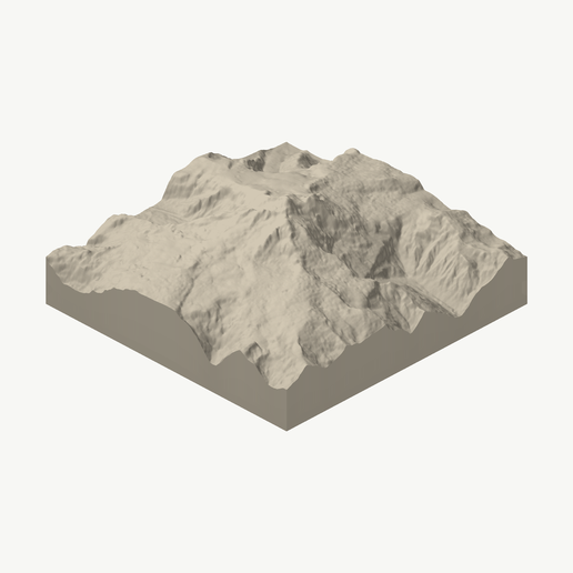Cerro Trondor Scale Model