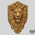 Lion-Head-3.jpg Lion Head STL file for 3d printing or CNC 3D print model