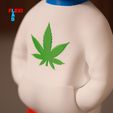 Weed-3d.jpg GHETTO SMURFS Urban Vibes Oldschool Style - Gangsta Smurfs - FLEXI LAB