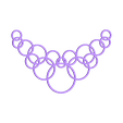 Neclace.stl Archivo STL gratuito Conjunto de joyas de burbujas・Objeto imprimible en 3D para descargar