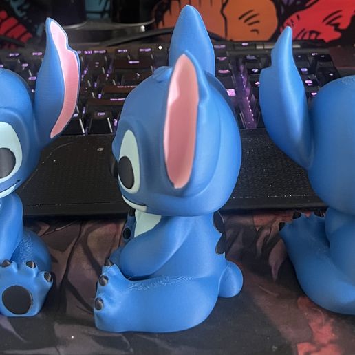 Stitch Funko Pop Bobblehead ✨  |  STL + 3MF (Colored Version)