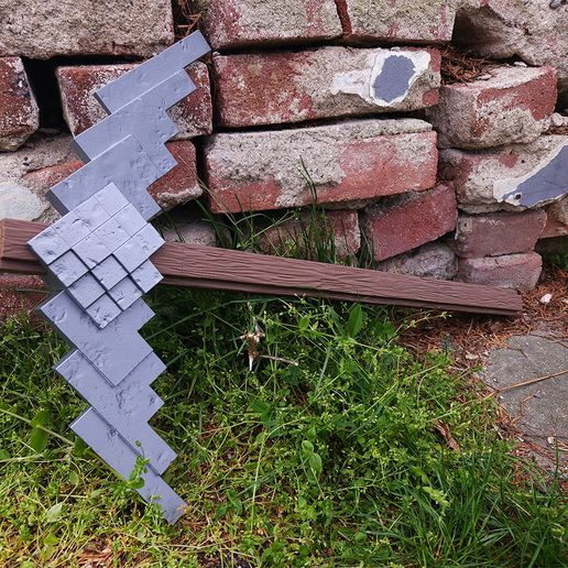 Minecraft_Pickaxe_photo_02_3Demon.jpg Minecraft Movie Pickaxe