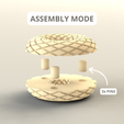 Bobin-Assembly.png Abha Whirpool POE Coil QI Mold Diy Swirl Frame Rodin Marko - 255x255x82 мм