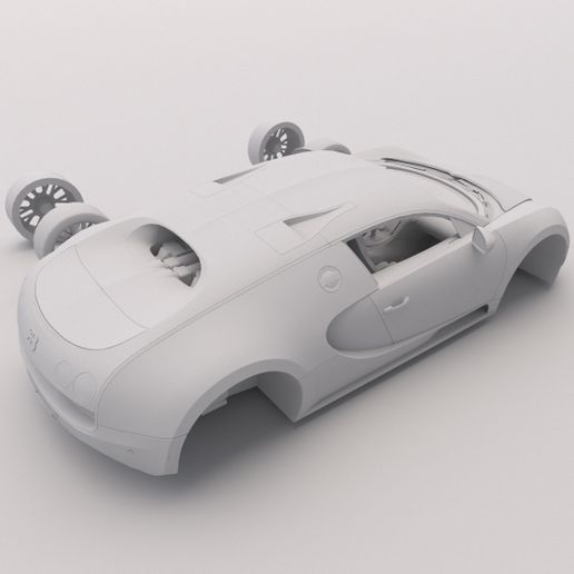 Bugatti Veyron 3.jpg Bugatti Veyron PRINTABLE Car 3D Digital STL File