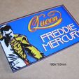 freddie-mercury-queen-grupo-rock-cantante-barcelona.jpg Ferddie, Mercury, singer, soloist, band, Queen, poster, sign, sign, logo, print3d, collection