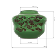 pot-vase-1001 v2-d21.png vase cup pot jug vessel "spring chinese clouds" v1001 for 3d-print or cnc