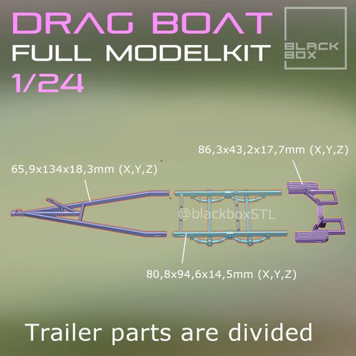 e0b.jpg VINTAGE DRAG BOAT FULL MODELKIT 1-24TH
