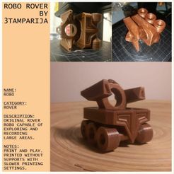 Robo_Card.jpg STL file Robo Rover・3D print model to download