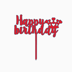STL file Happy Birthday Basketball Theme Cake Topper・Model to download and  3D print・Cults