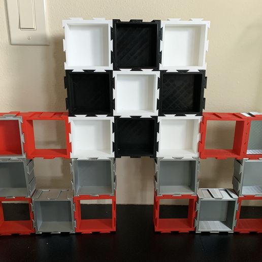 Modular Display Box with Dovetails (Wall Art) 3D model