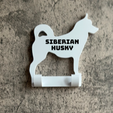 79-siberian-husky-with-name1.png Siberian Husky Dog Lead Hook stl file