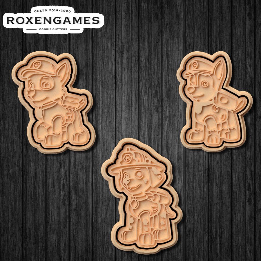 unnamed11.jpg 3D file Paw Patrol cookie cutter set of 6・3D printable model to download, roxengames