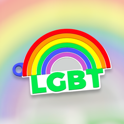 PhotoRoom-20240209_222913.png LGBT RAINBOW KEYCHAIN0