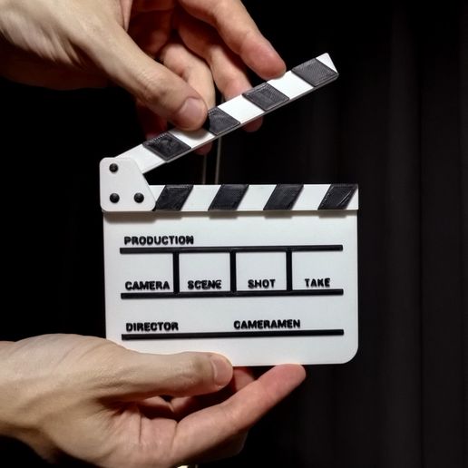 PRODUCTION CAMERA Ba TAKE DIRECTOR CAMERAMEN Clapper Slate (dual material)