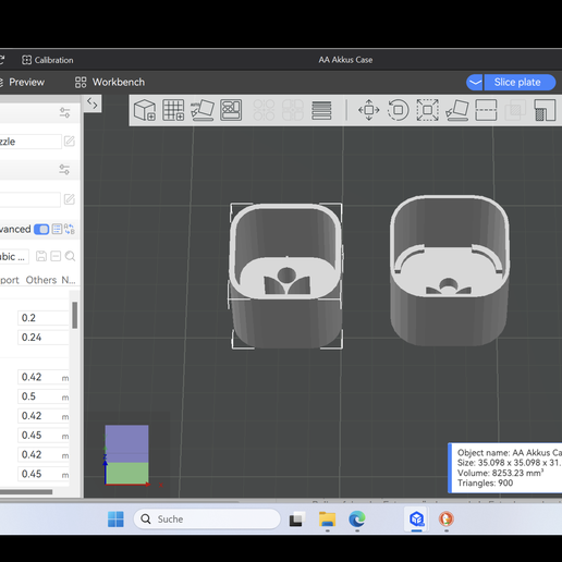 Transportbox AA NiMh Akkus 3D model