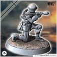 8.jpg Set of five German WW2 infantry troops (with MP40, Panzerfaust and K98k) (2) - Germany Eastern Western Front Normandy Stalingrad Berlin Bulge WWII