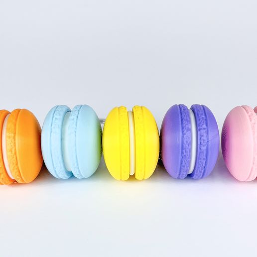 Macaron Keychain ️ , Print In Parts, No Supports, No AMS!・ STL File for ...