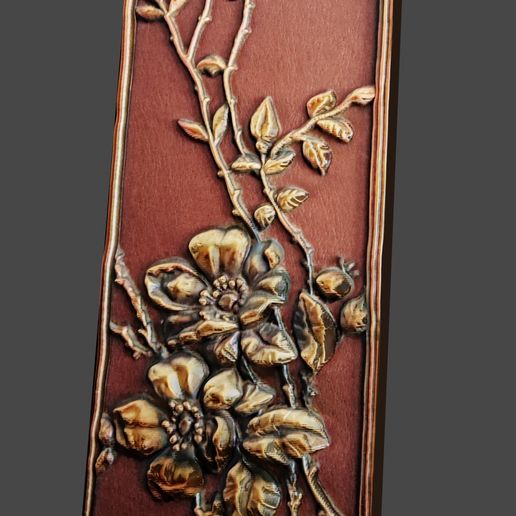 The flowers panel 3D model