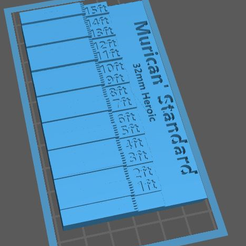 Measuring tool Used.png Free STL file 32mm Heroic Scale Miniature Measuring Tool Printable・3D printable model to download
