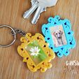 Square.jpg Free STL file Keychain Baroque photoframe・Object to download and to 3D print