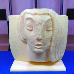femaleStoneFace2_removed_AnnaKaziunasFrance_display_large.jpg Free STL file Henry Bowen Anthony Fountain - Female Face 2・3D printable object to download