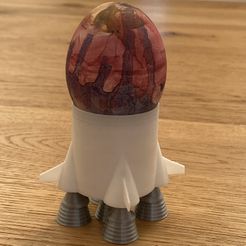 IMG_5998.JPG Fichier STL Coquetier Saturne V・Modèle imprimable en 3D à télécharger