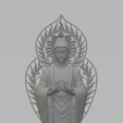 6.png Backlit Buddha 3D print model