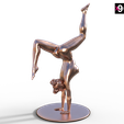 Yoga-Pose-Handstand-with-Splits.png Файл STL Yoga Pose Handstand with Splits・Модель для загрузки и 3D-печати