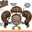 wig-1.jpg [KABBIT ADDON] Otter Kabbit Parts + Pony Tail Wig For Kabit - (For FDM and SLA Printing!)