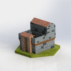 rendu caserne.JPG Free STL file barracks Age Of Empire・3D printer design to download