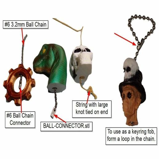 Pull-Chain-SamplesNEW.jpg Aliens Egg | Facehugger Pull Ball Chain, Keychain Knob | Handle | Fob | Finials