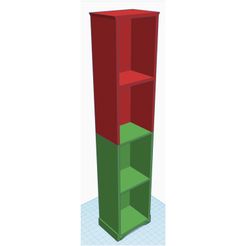 Tall-Skinny-Shelf.jpg Download file Tall Narrow 18 Inch Doll Sized Shelf • 3D printer design, OhanaMedia3D