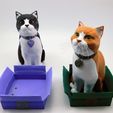 finished.jpg Schrodinky: British Shorthair Cat in a Box – 3D Printable, Multi Part Model - MULTI EXTRUSION PACKAGE