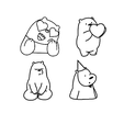 polarbears.png bare bears cookie cutters