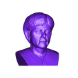 Merkel_standard.stl Angela Merkel bust 3D printing ready stl obj