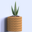 untitled.76-copy-2.png WALL MOUNTED PLANTER POT WITH DRIP TRAY - ZigZag DESIGN