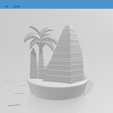 Cascada-Egipto-Back.png 埃及回流香炉 @ 3D 打印数字即时下载